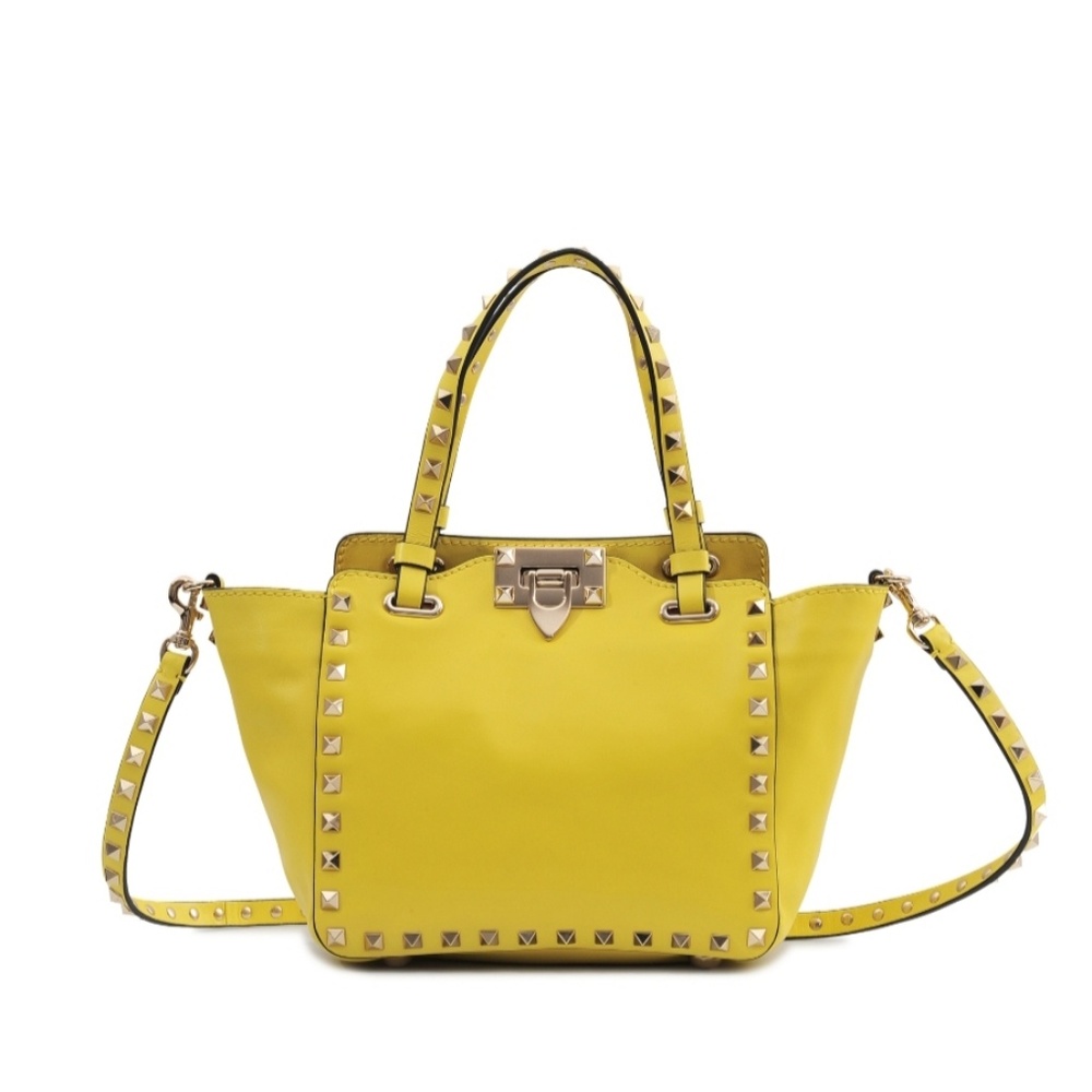 Neon yellow Valentino rockstud